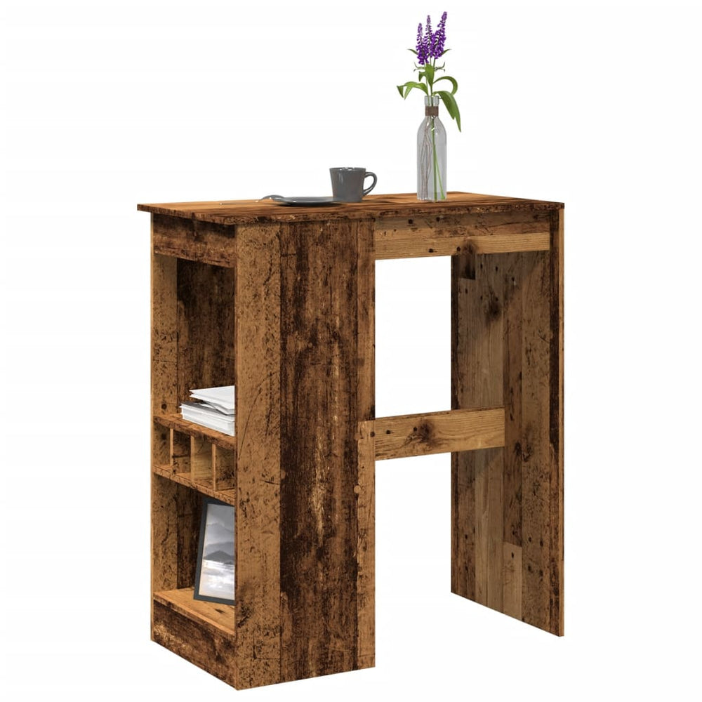 Bar table with brackets, wooden, 90x47.5x103.5cm, wood