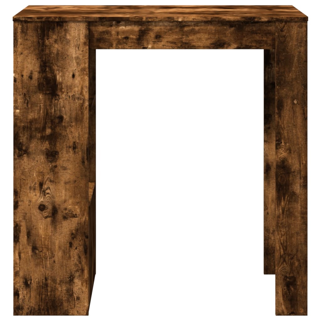 Baro stalas su lentynomis, dūminis, 102x50x103,5cm, mediena