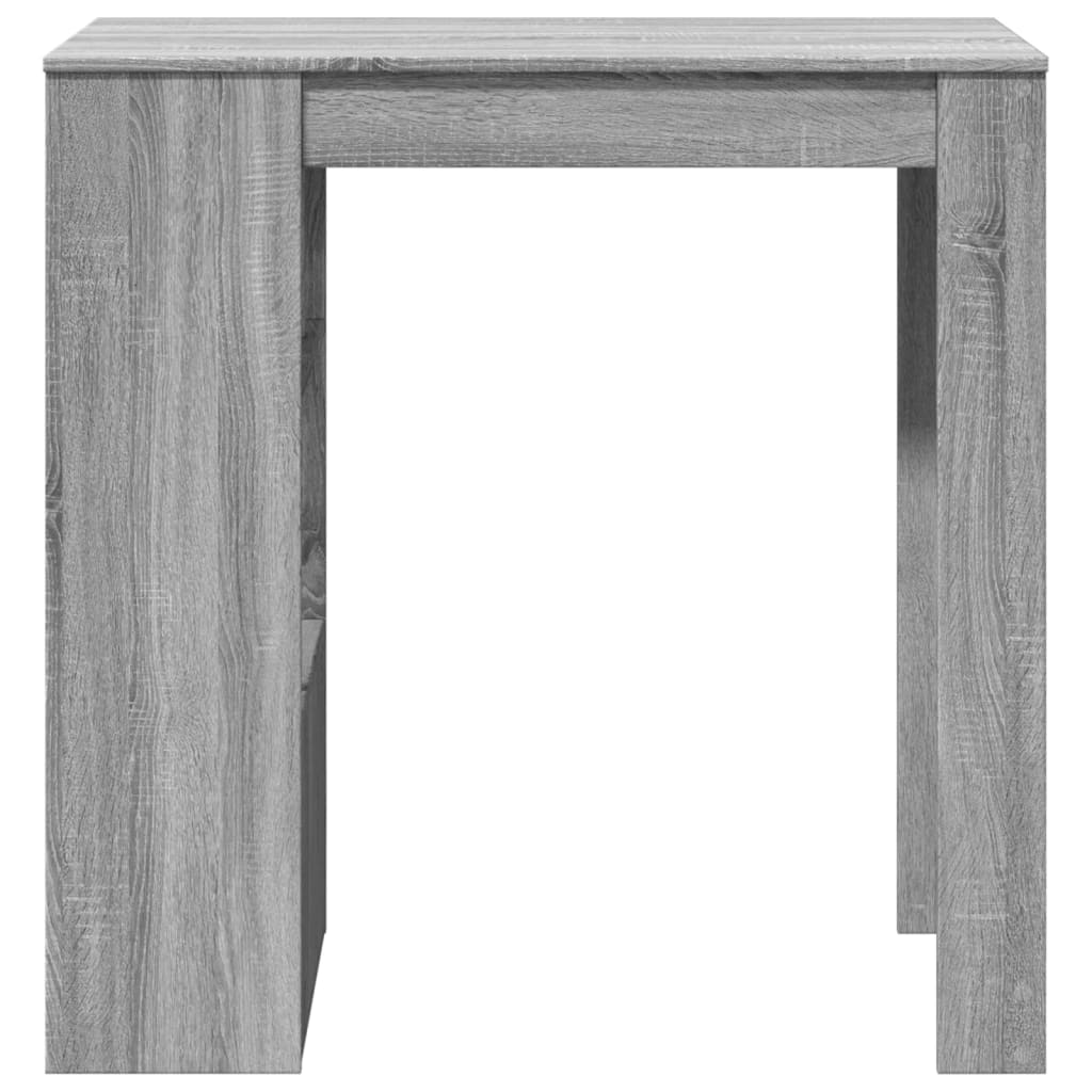 Bāra lete ar plauktiem, pelēka, 102x50x103,5cm, koks