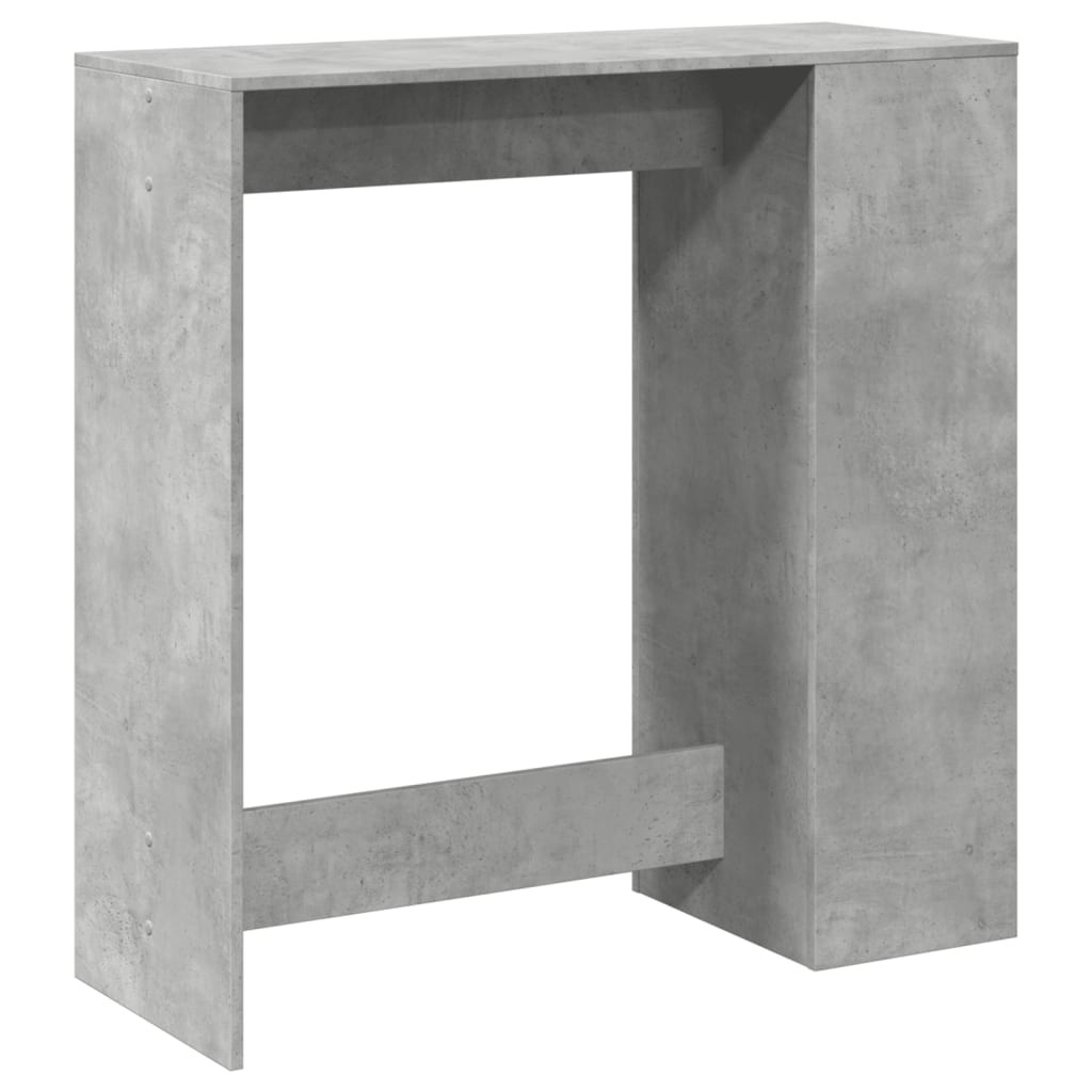 Baro stalas su lentynomis, betono, 101x40x103,5cm, mediena