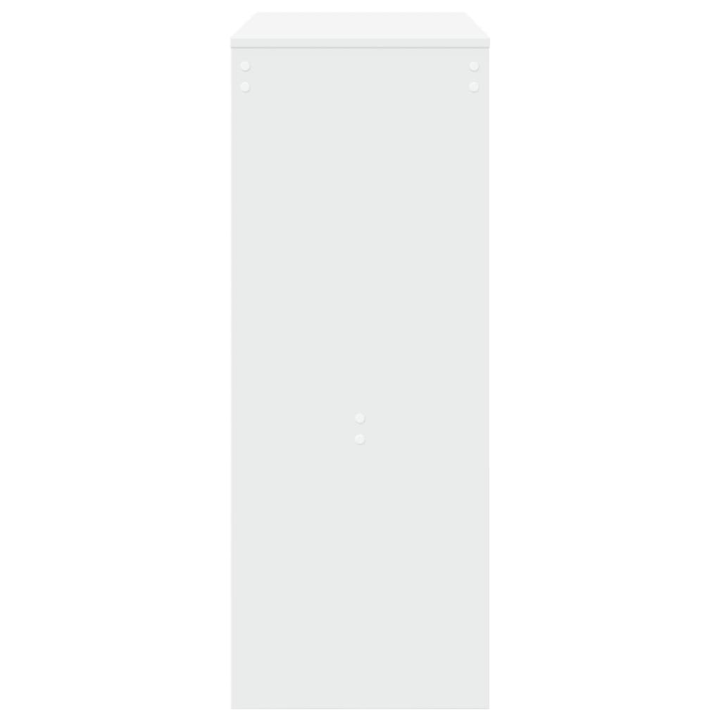 Baro stalas su lentynomis, baltas, 90x40x103,5cm, mediena