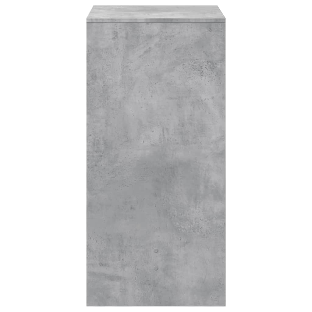 Baro stalas, betono pilkas, 51x50x103,5cm, apdirbta mediena