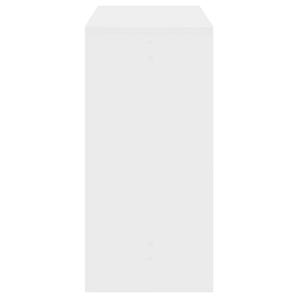 Baro stalas, baltos spalvos, 102x50x103,5cm, apdirbta mediena