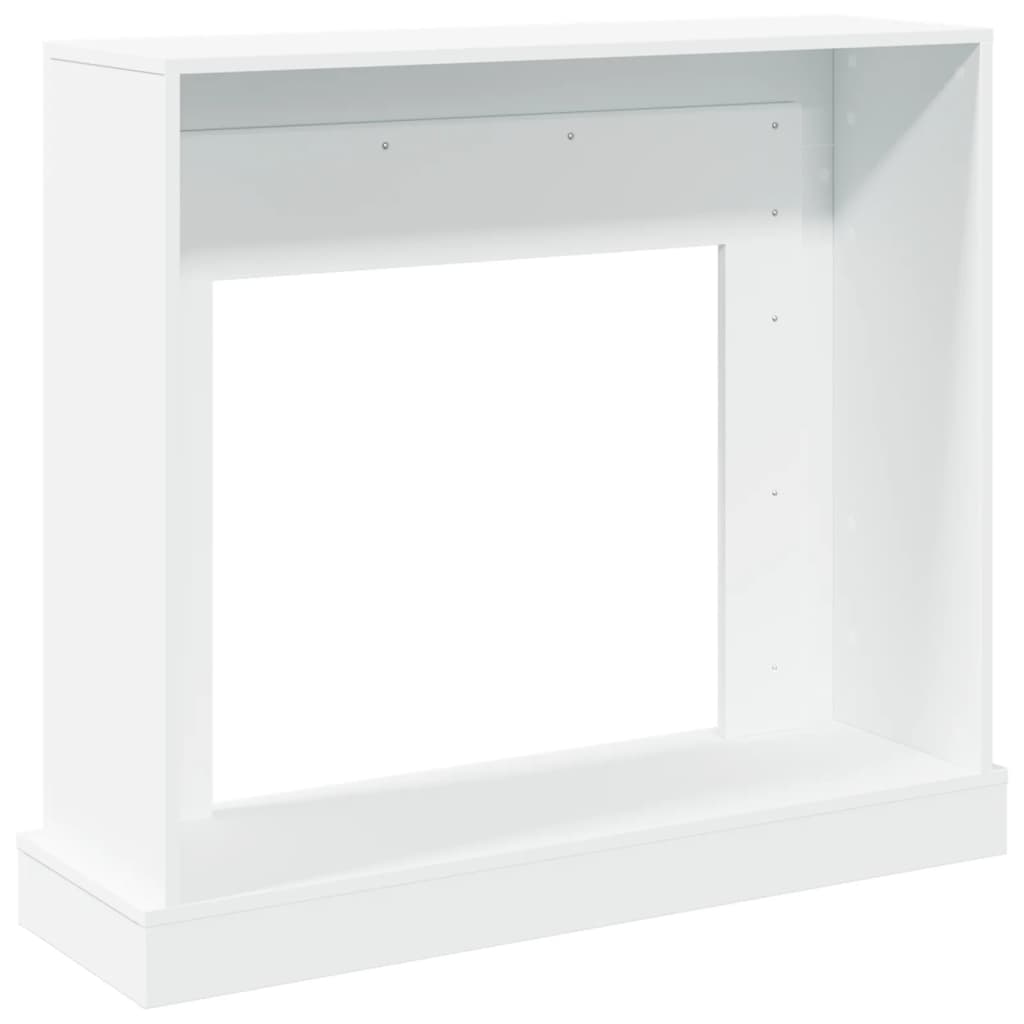 Židinio apvadas, baltas, 100x30x87,5cm, apdirbta mediena