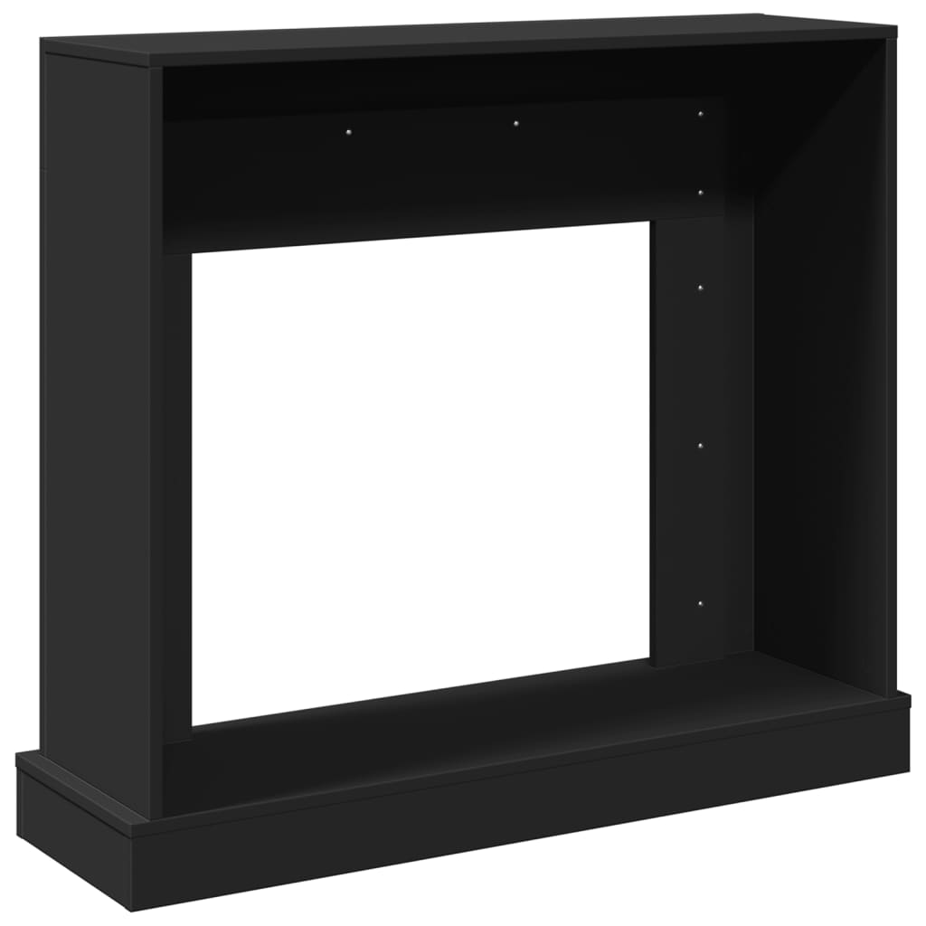 Židinio apvadas, juodas, 100x30x87,5cm, apdirbta mediena