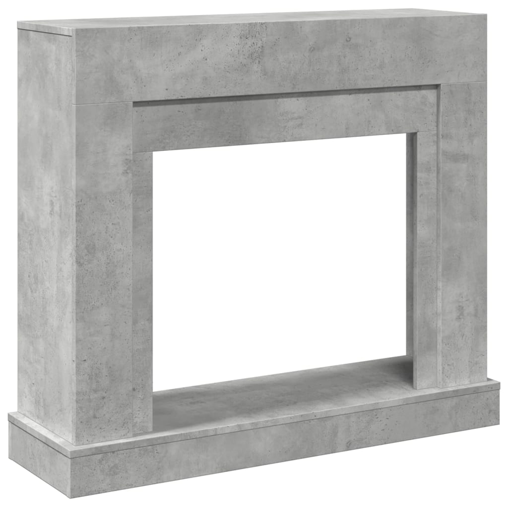 Židinio apvadas, betono pilkas, 100x30x87,5cm, apdirbta mediena