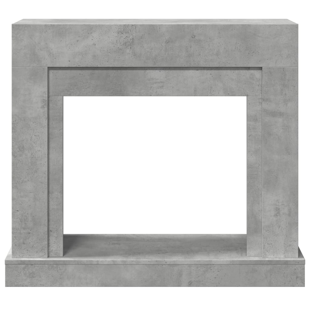 Židinio apvadas, betono pilkas, 100x30x87,5cm, apdirbta mediena