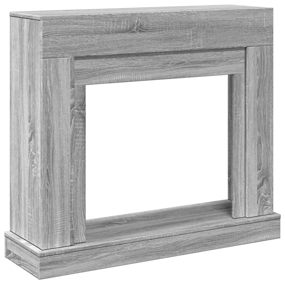 Židinio apvadas, pilkas ąžuolo, 100x30x87,5cm, apdirbta mediena