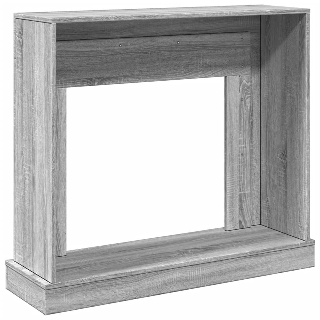 Židinio apvadas, pilkas ąžuolo, 100x30x87,5cm, apdirbta mediena