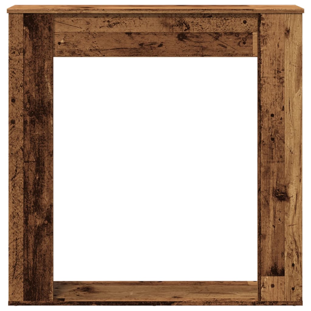Židinio apvadas, medienos, 100x20x100cm, apdirbta mediena