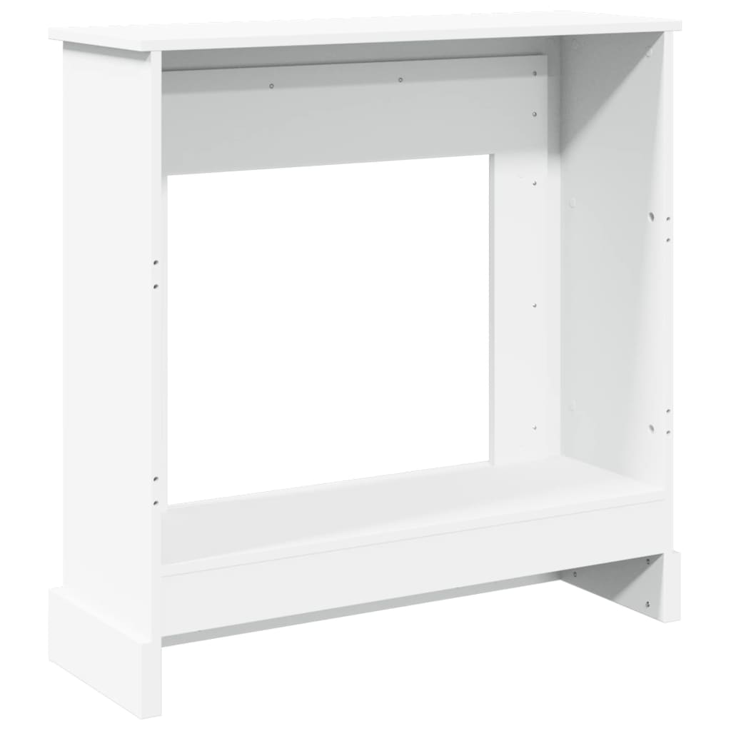Židinio apvadas, baltos spalvos, 90x30x90cm, apdirbta mediena