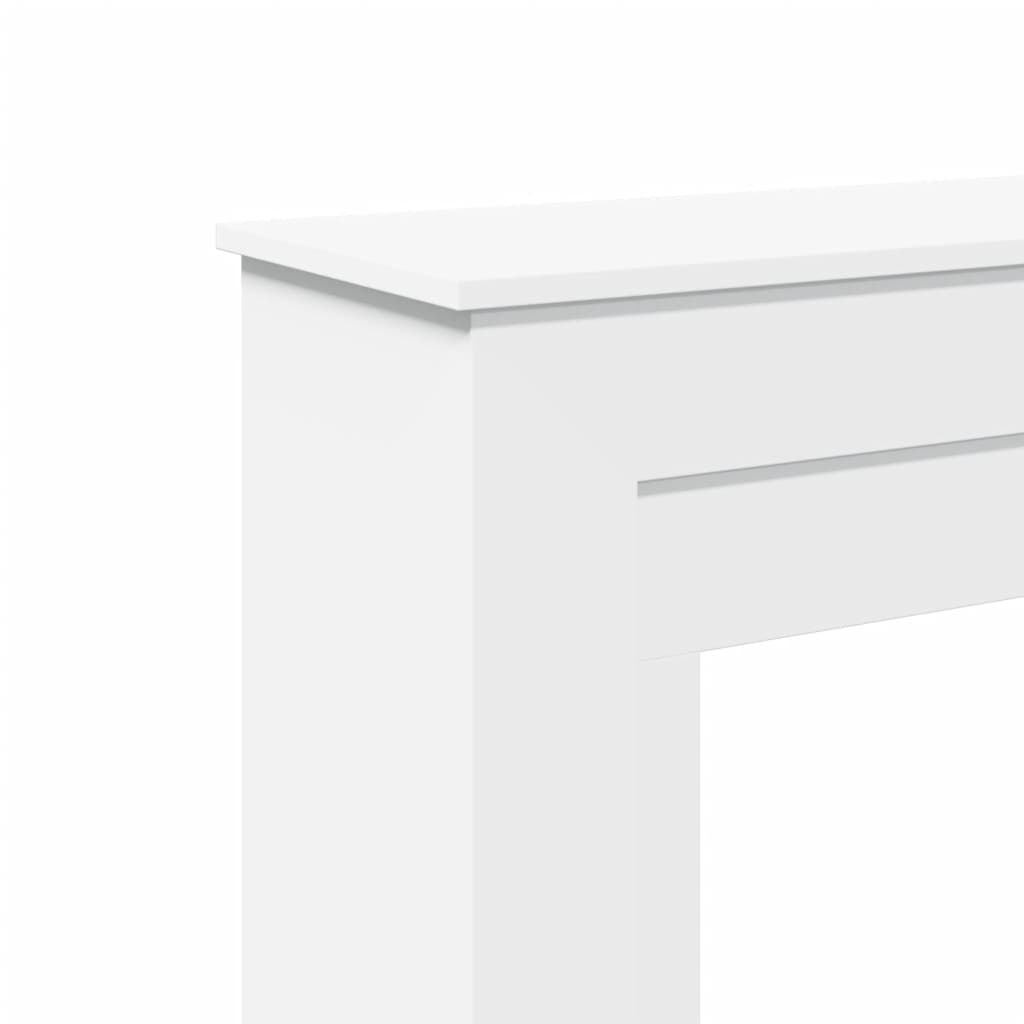 Židinio apvadas, baltos spalvos, 90x30x90cm, apdirbta mediena