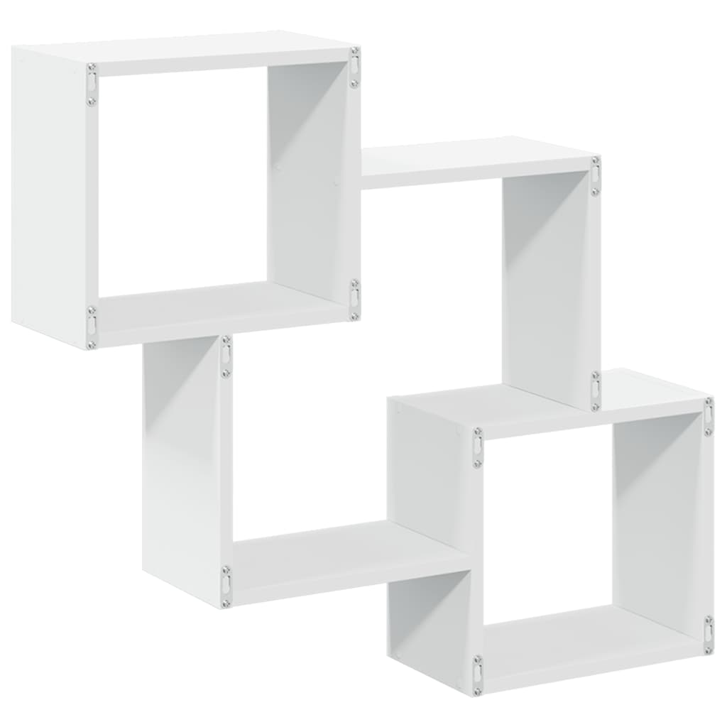 Wall cabinet, white, 78x18x71cm, engineered wood