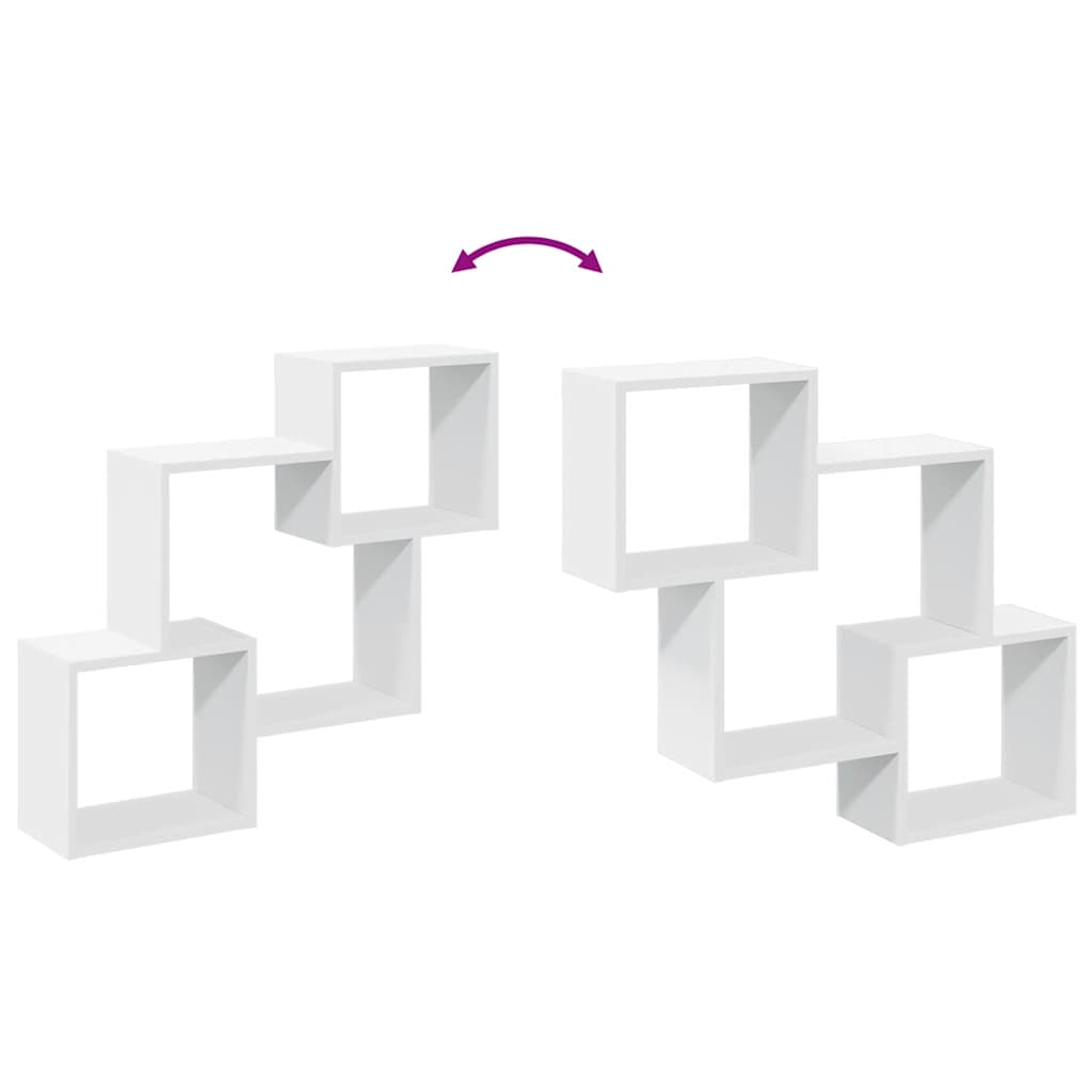 Wall cabinet, white, 78x18x71cm, engineered wood