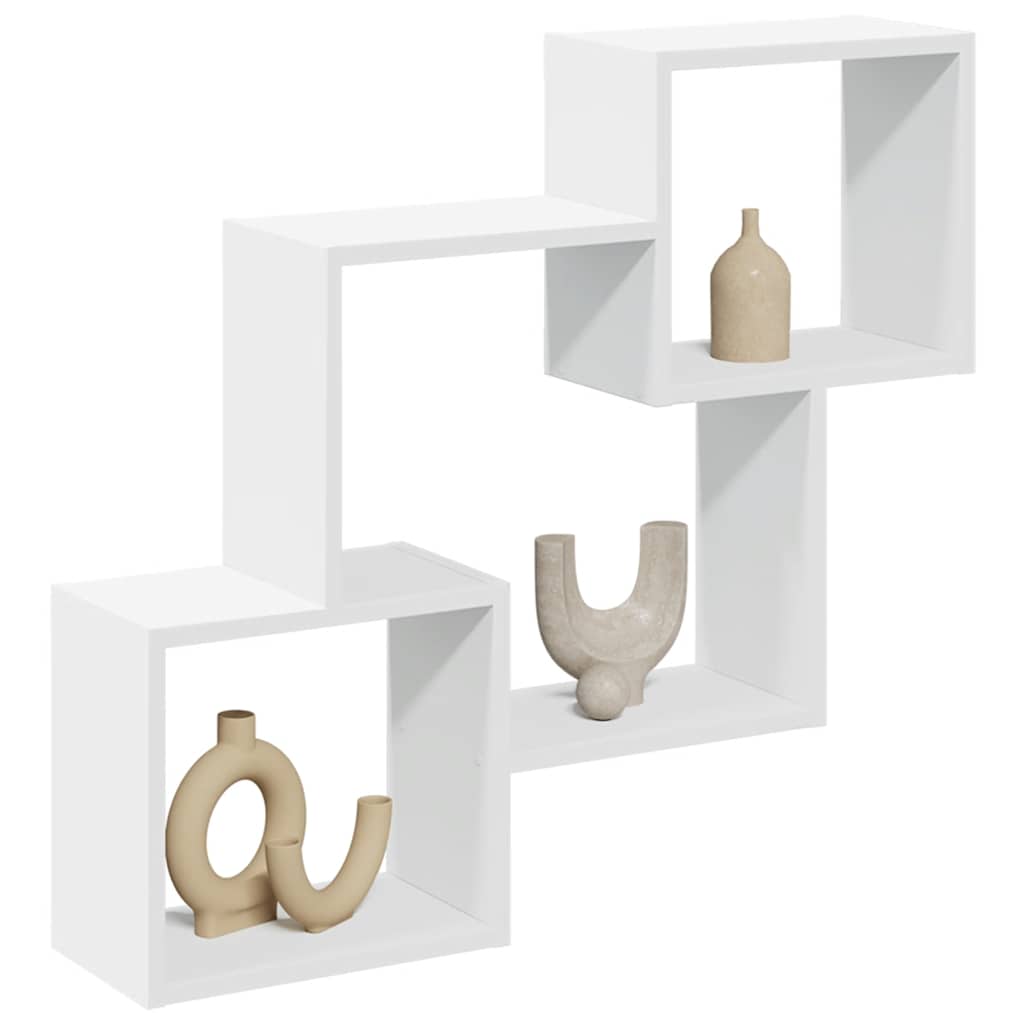 Wall cabinet, white, 78x18x71cm, engineered wood