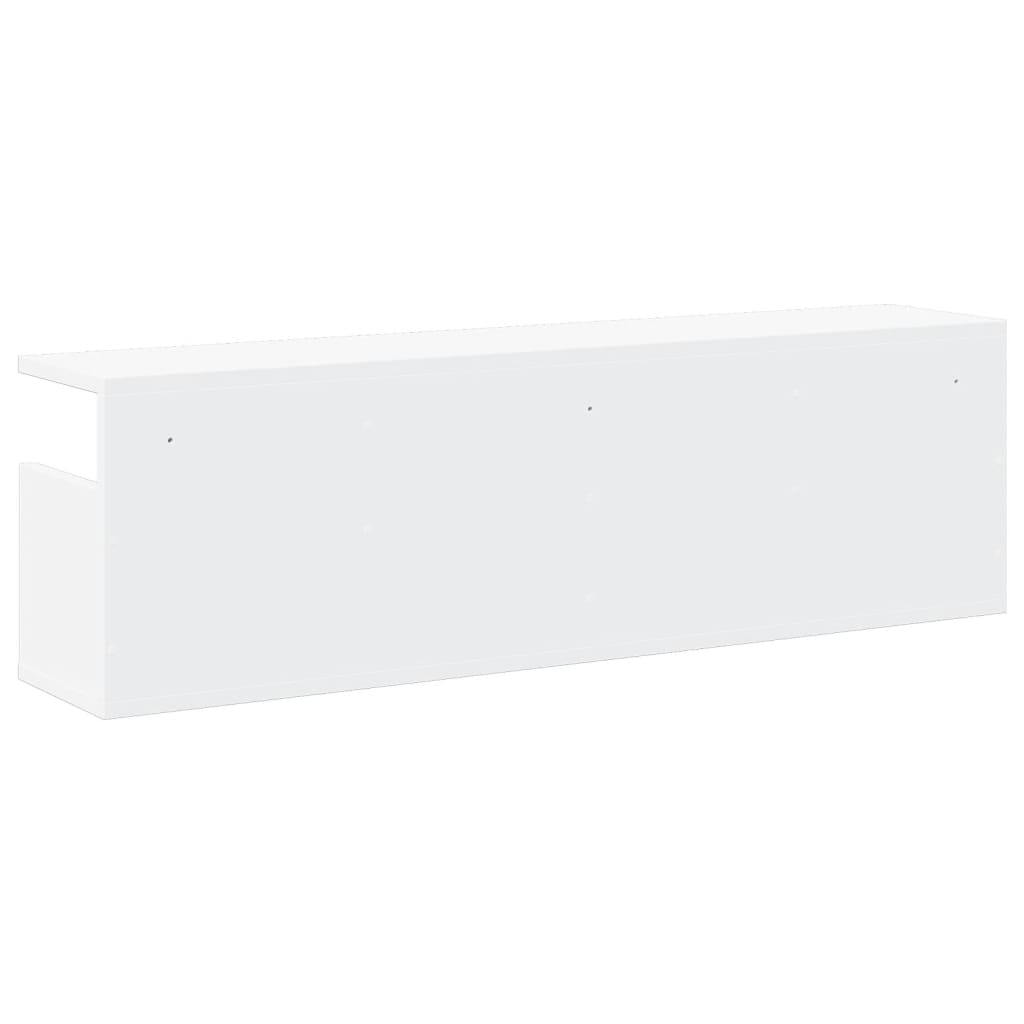 Sieninė spintelė, baltos spalvos, 100x20x30cm, apdirbta mediena