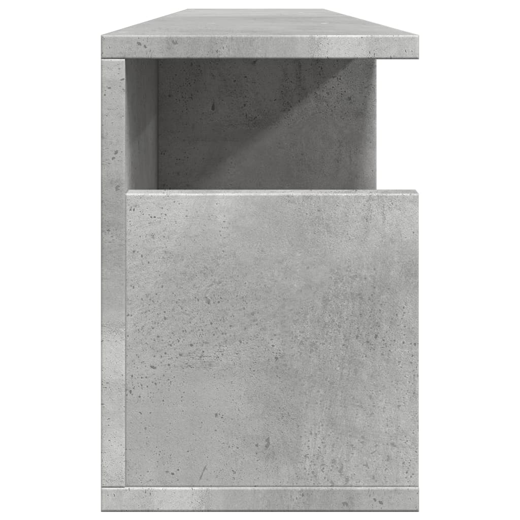 Sienas skapis, betona pelēks, 100x20x30cm, apstrādāta koksne