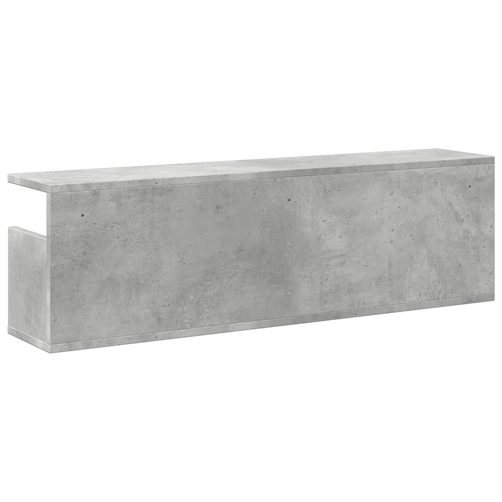 Sienas skapis, betona pelēks, 100x20x30cm, apstrādāta koksne