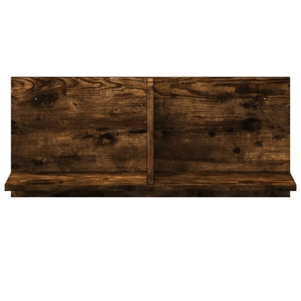 Wall cabinet, smoke, 70x16.5x30cm, reclaimed wood