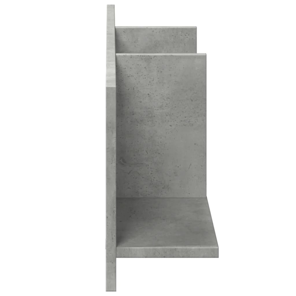 Sienas skapītis, betons, 100x16,5x30cm, apstrādāta koksne