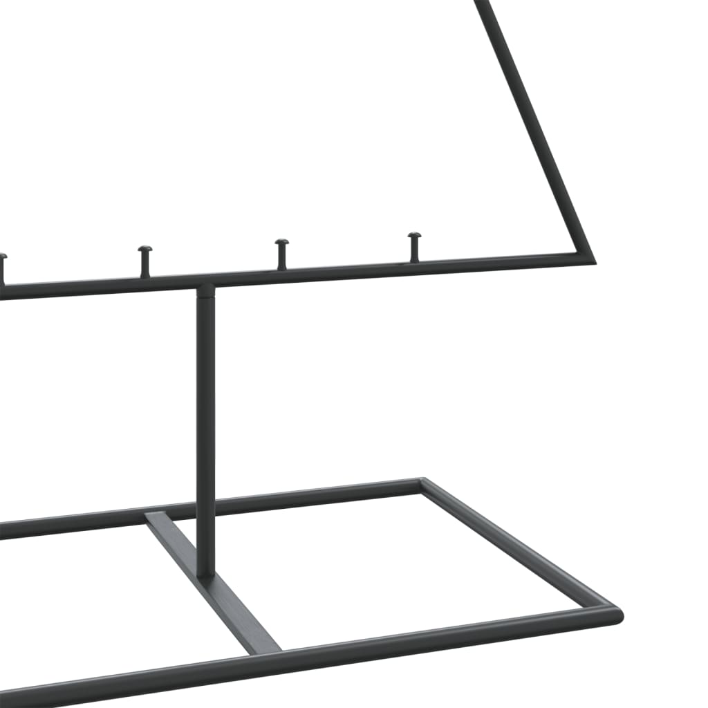 Metalinė Kalėdų eglutė, MOON MOON, juodos spalvos, 150 cm.