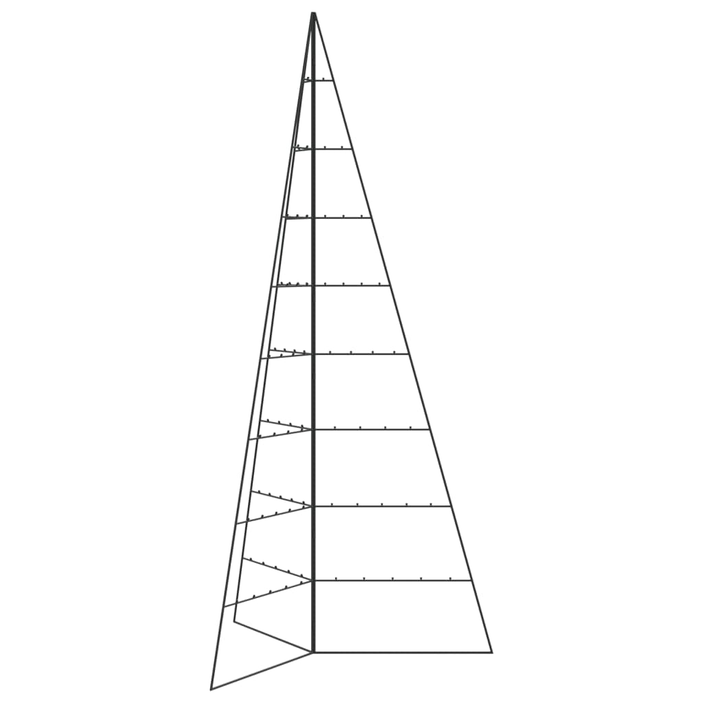 Metalinė Kalėdų eglutė, juodos spalvos, 210cm