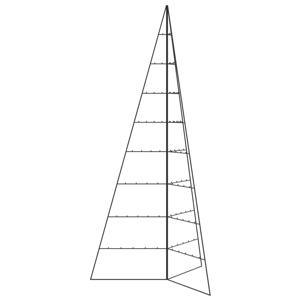 Metalinė Kalėdų eglutė, juodos spalvos, 210cm