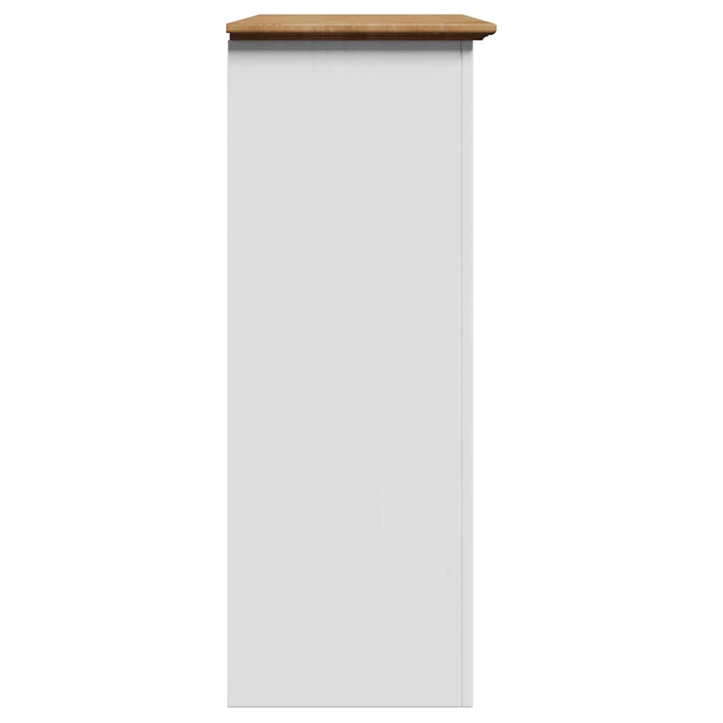 Prieškambario Spinta "BODO" Balta ir ruda 80x35x90 cm