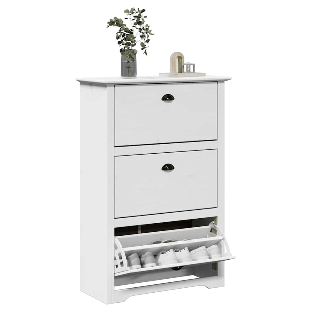 Shoe rack "BODO" White 80x35x118 cm