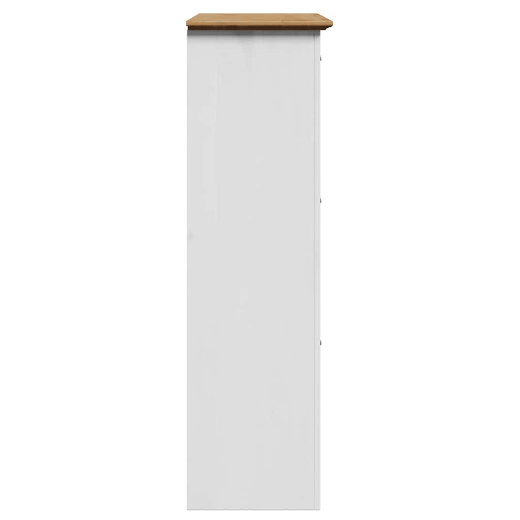 Batų lentyna "BODO" Balta ir ruda 80x35x118 cm