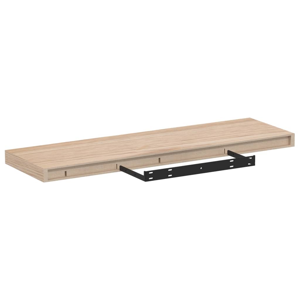 Wall shelves, 2 pcs., 80x23.5x4cm, finished wood