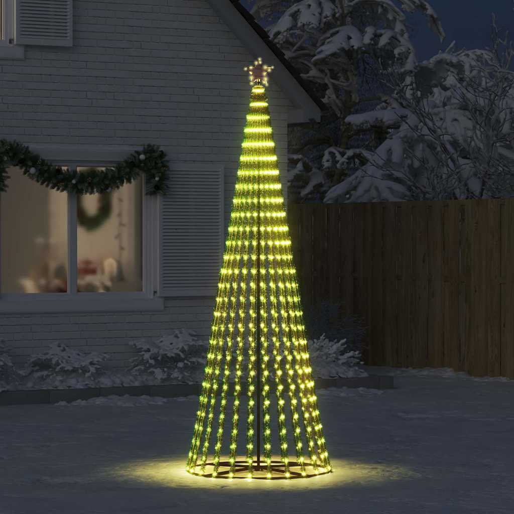 LED Ziemassvētku egle HOLLOW MEADOW, 475 LED silti balta 247 cm.