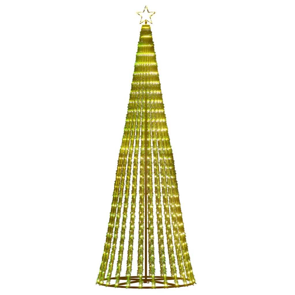 LED Ziemassvētku egle HOLLOW MEADOW, 475 LED silti balta 247 cm.