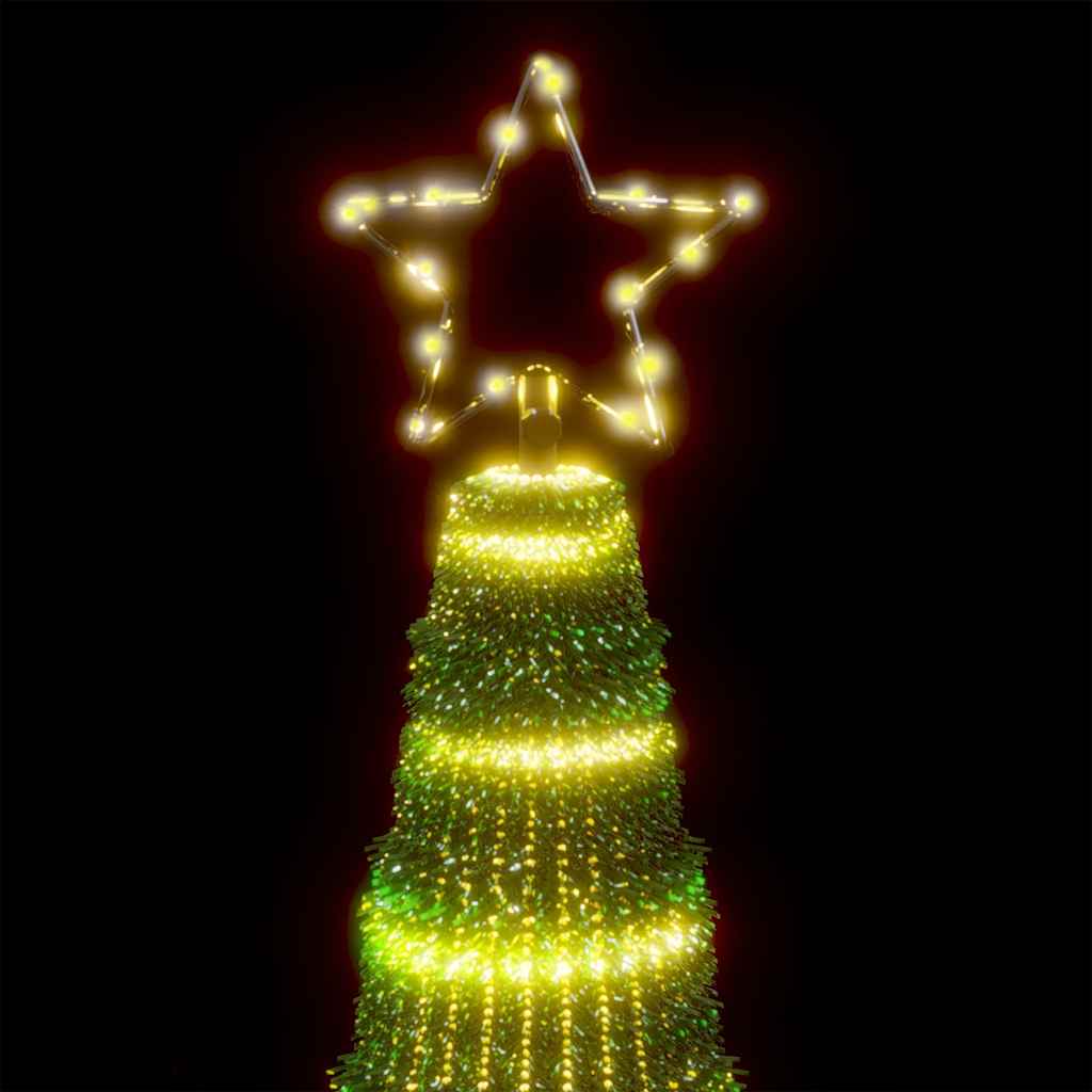 LED Ziemassvētku egle HOLLOW MEADOW, 475 LED silti balta 247 cm.