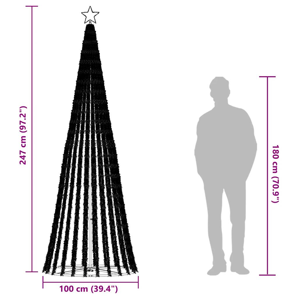 LED Christmas Tree HOLLOW MEADOW, 475 LED Cold White 247 cm.