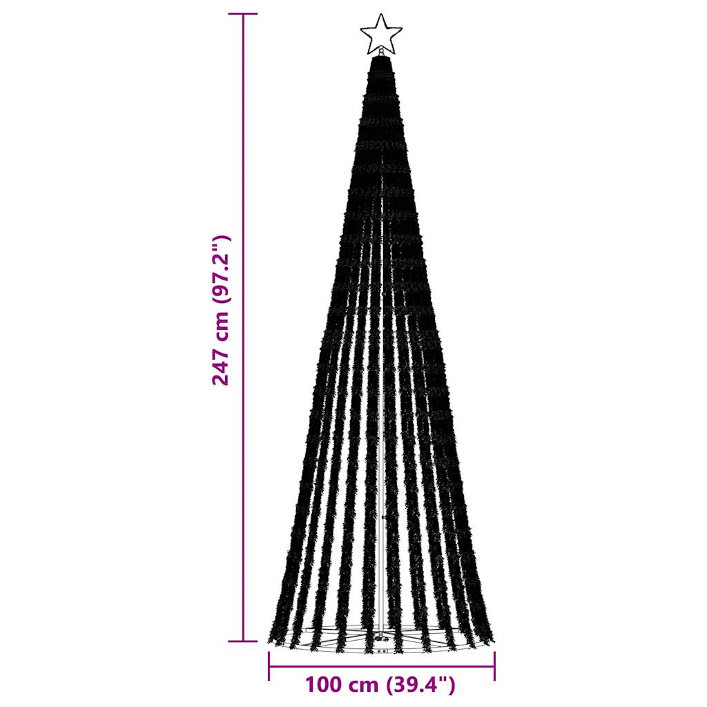 LED Kalėdų eglutė 475 LED Mėlyna 247 cm