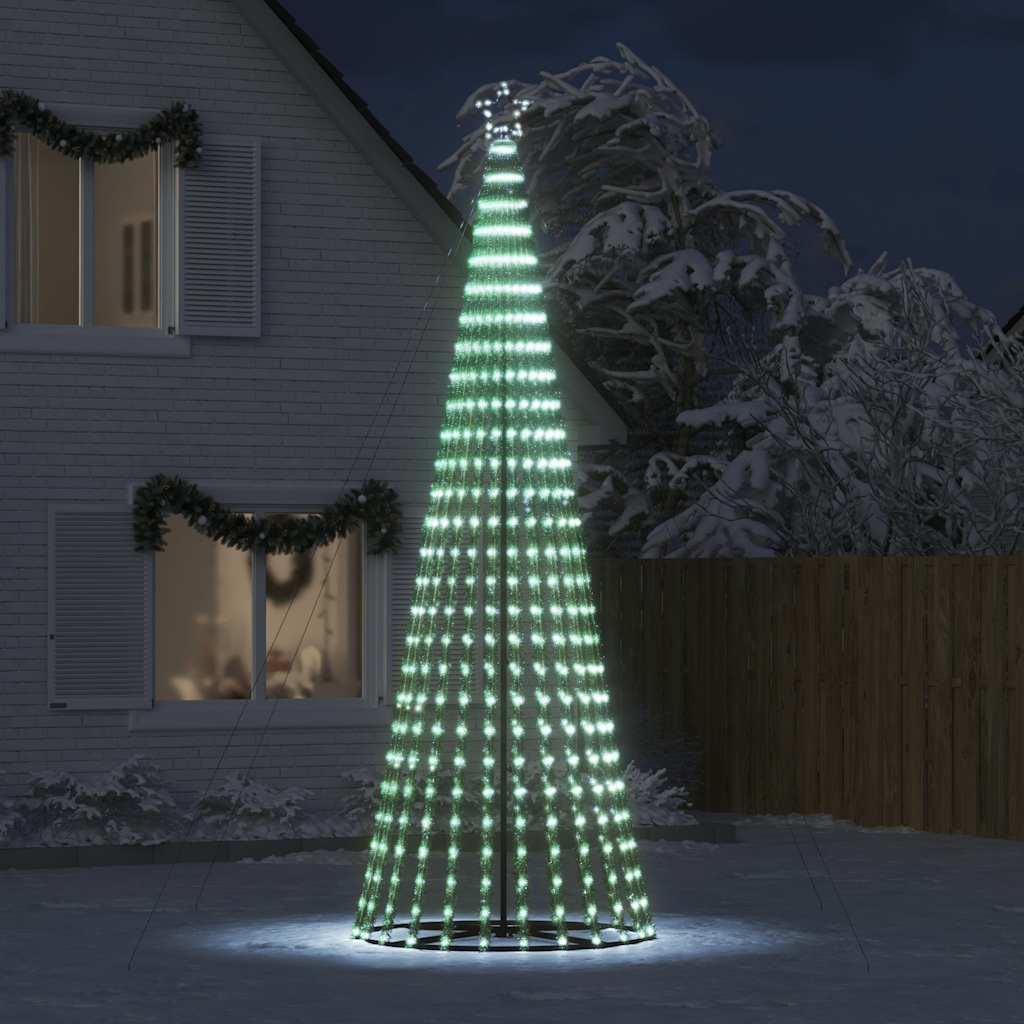 Šviečianti Kalėdų eglutė, 1028 šaltos LED, 403cm, kūgio formos