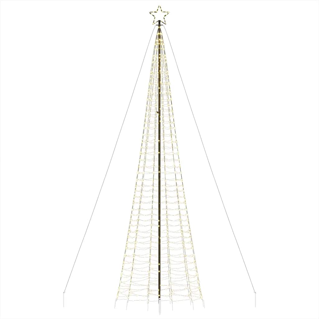 Šviečianti Kalėdų eglutė su smaigais, 500cm, 1534 šiltų LED