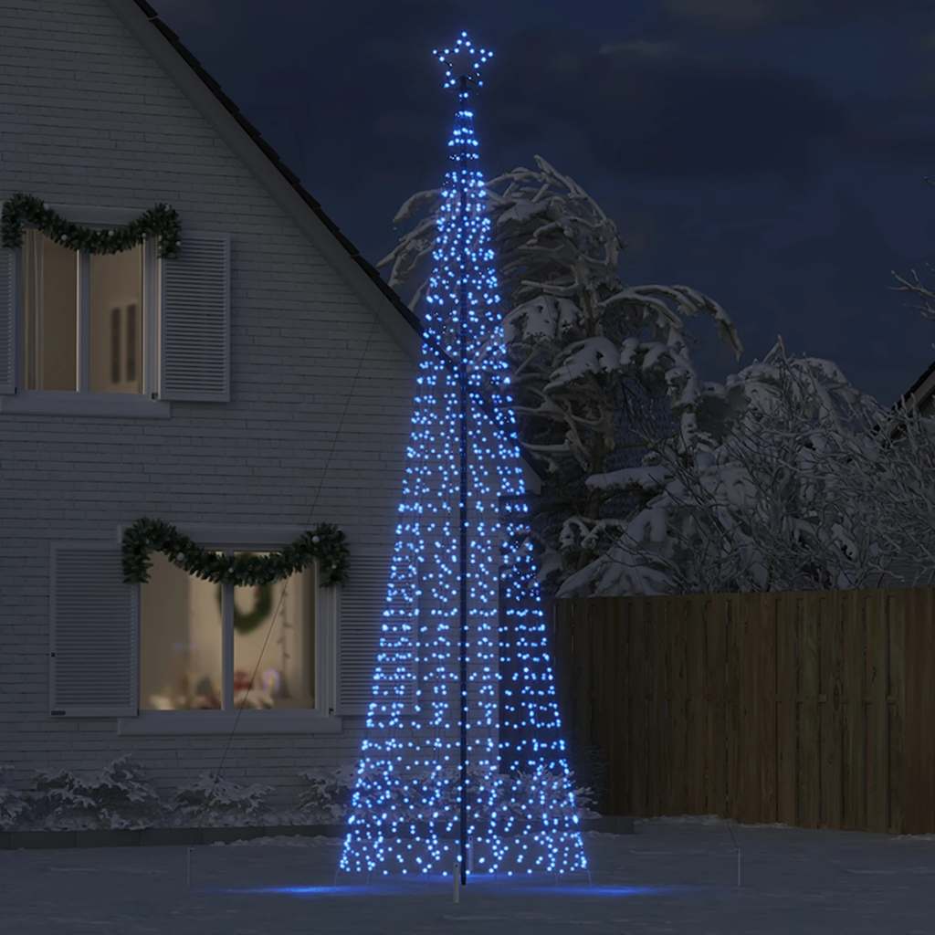 LED Christmas Tree with Spikes 1534 LED Blue 500 cm