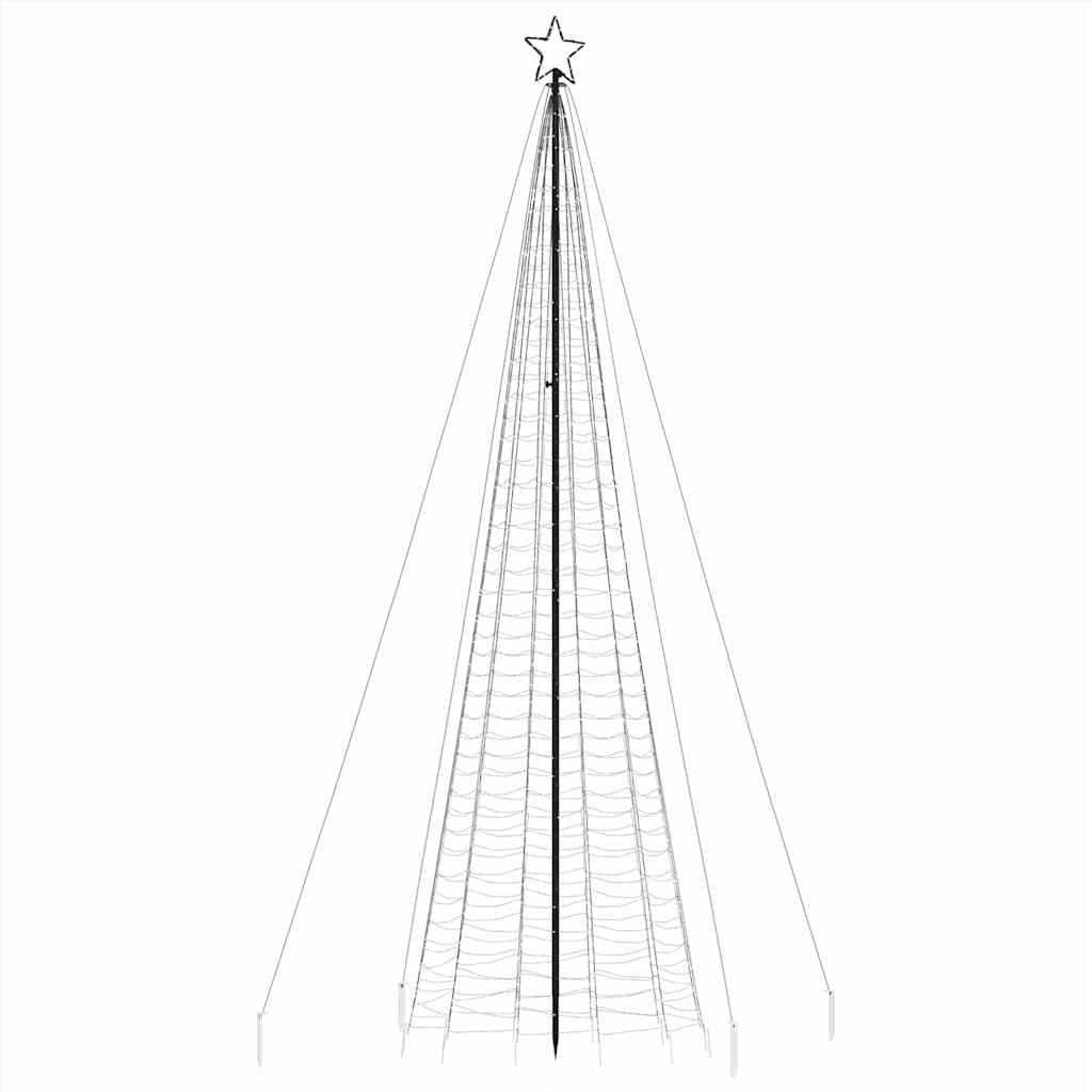 LED Kalėdų eglutė su smaigaliais 1534 LED Mėlyna 500 cm