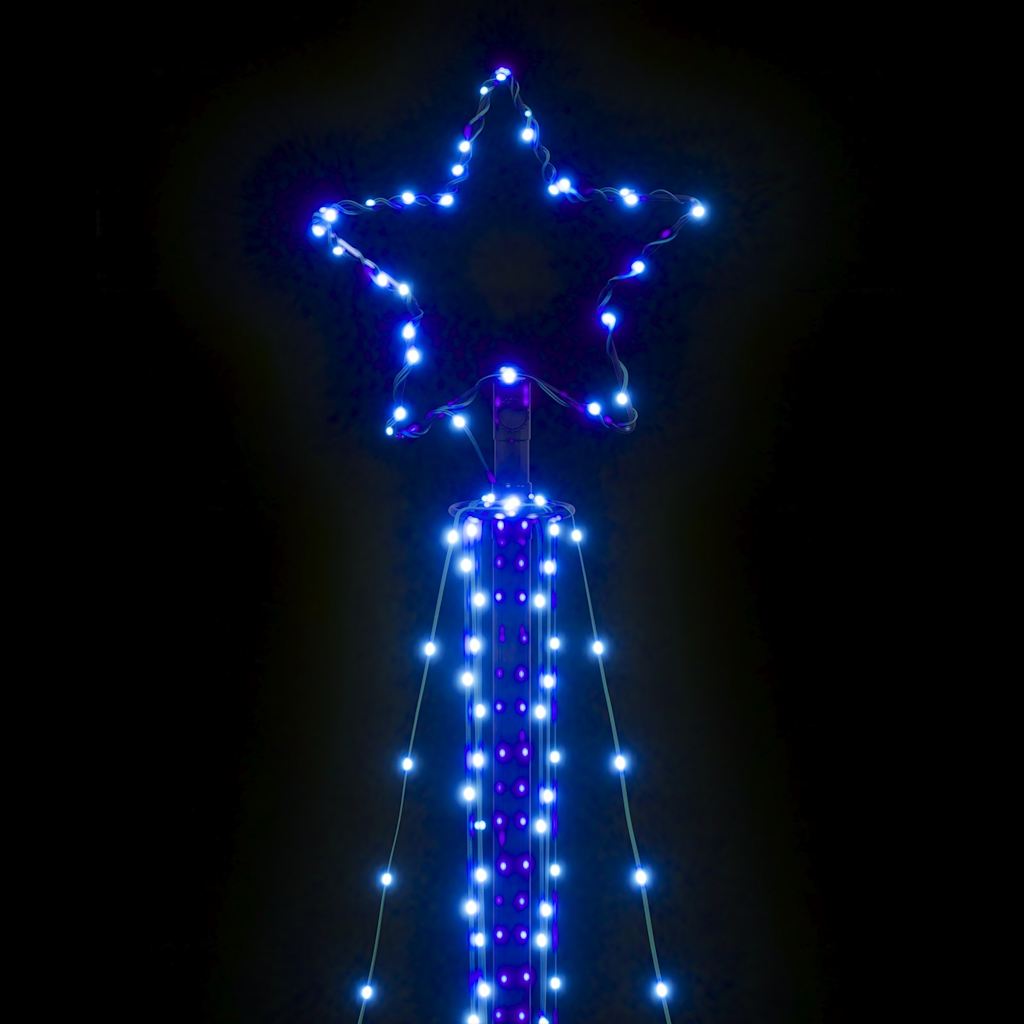 Šviečianti Kalėdų eglutė, 483 mėlynos LED, 240cm