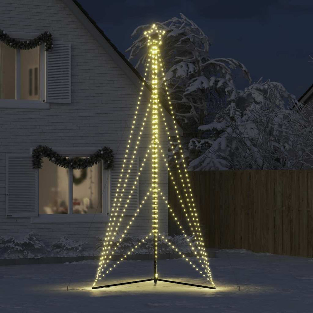 LED Kalėdų eglutė CRYSTAL MOON, 615 LEDs Šiltai balta 404,5 cm.