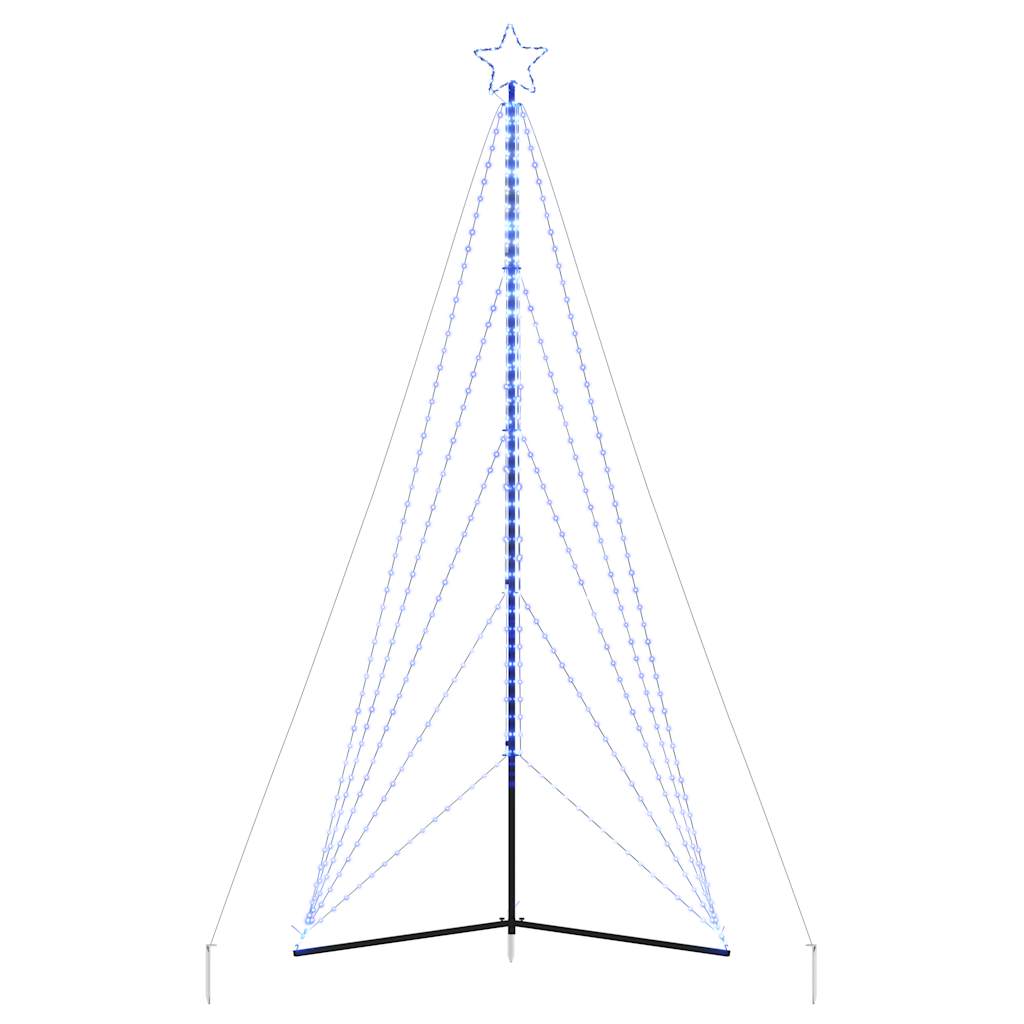 Šviečianti Kalėdų eglutė, 615 mėlynos LED, 404,5cm
