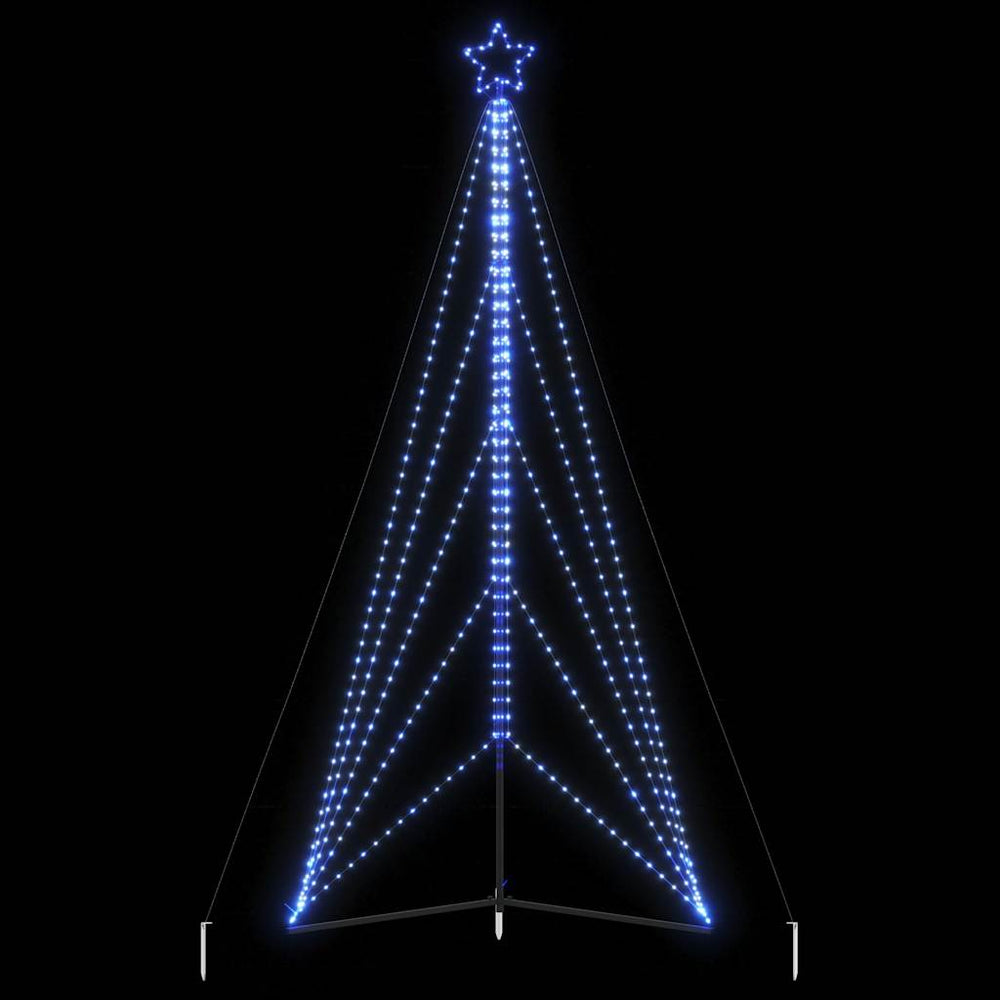 Šviečianti Kalėdų eglutė, 615 mėlynos LED, 404,5cm