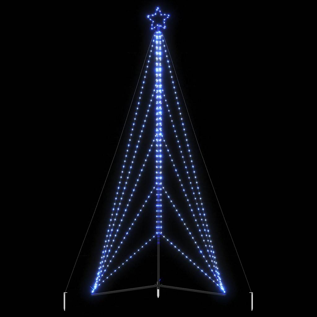 Šviečianti Kalėdų eglutė, 615 mėlynos LED, 404,5cm