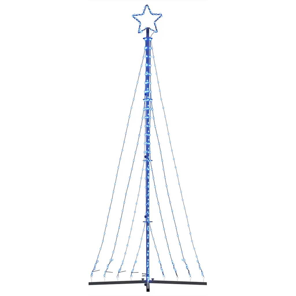 Šviečianti Kalėdų eglutė, 447 mėlynos LED, 249cm