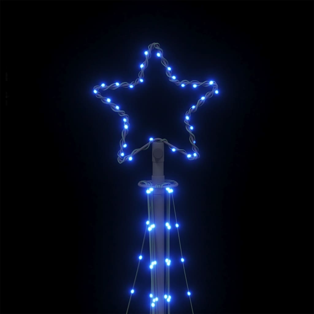 Šviečianti Kalėdų eglutė, 447 mėlynos LED, 249cm