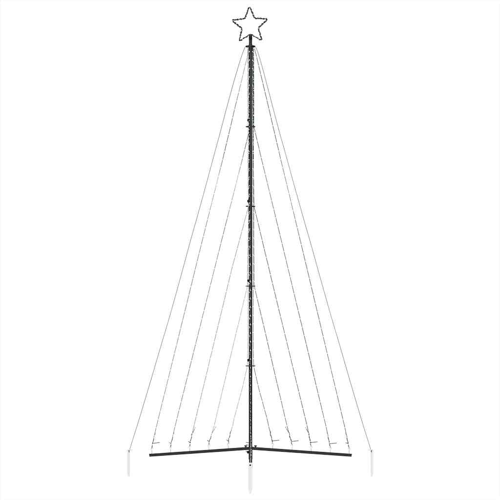 LED Kalėdų eglutė 570 LED Šalta Balta 399 cm