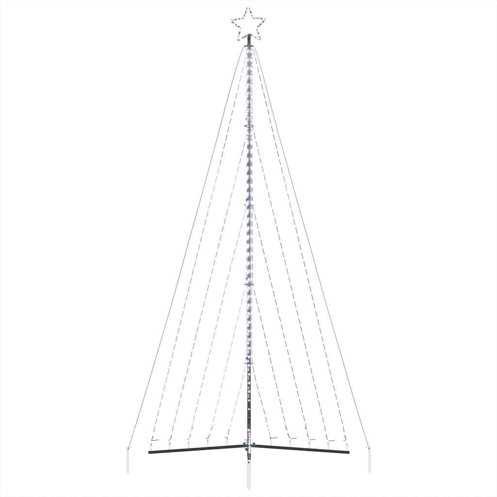 LED Kalėdų eglutė 570 LED Šalta Balta 399 cm