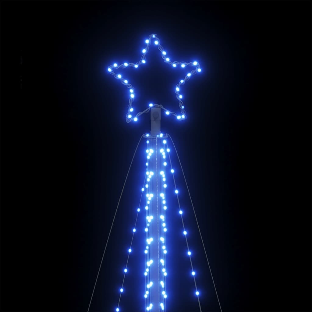 Šviečianti Kalėdų eglutė, 789 mėlynos LED, 476cm